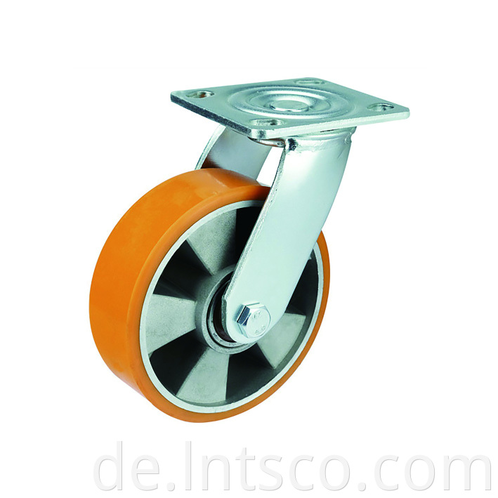 Heavy Duty PU on Aluminum Swivel Casters